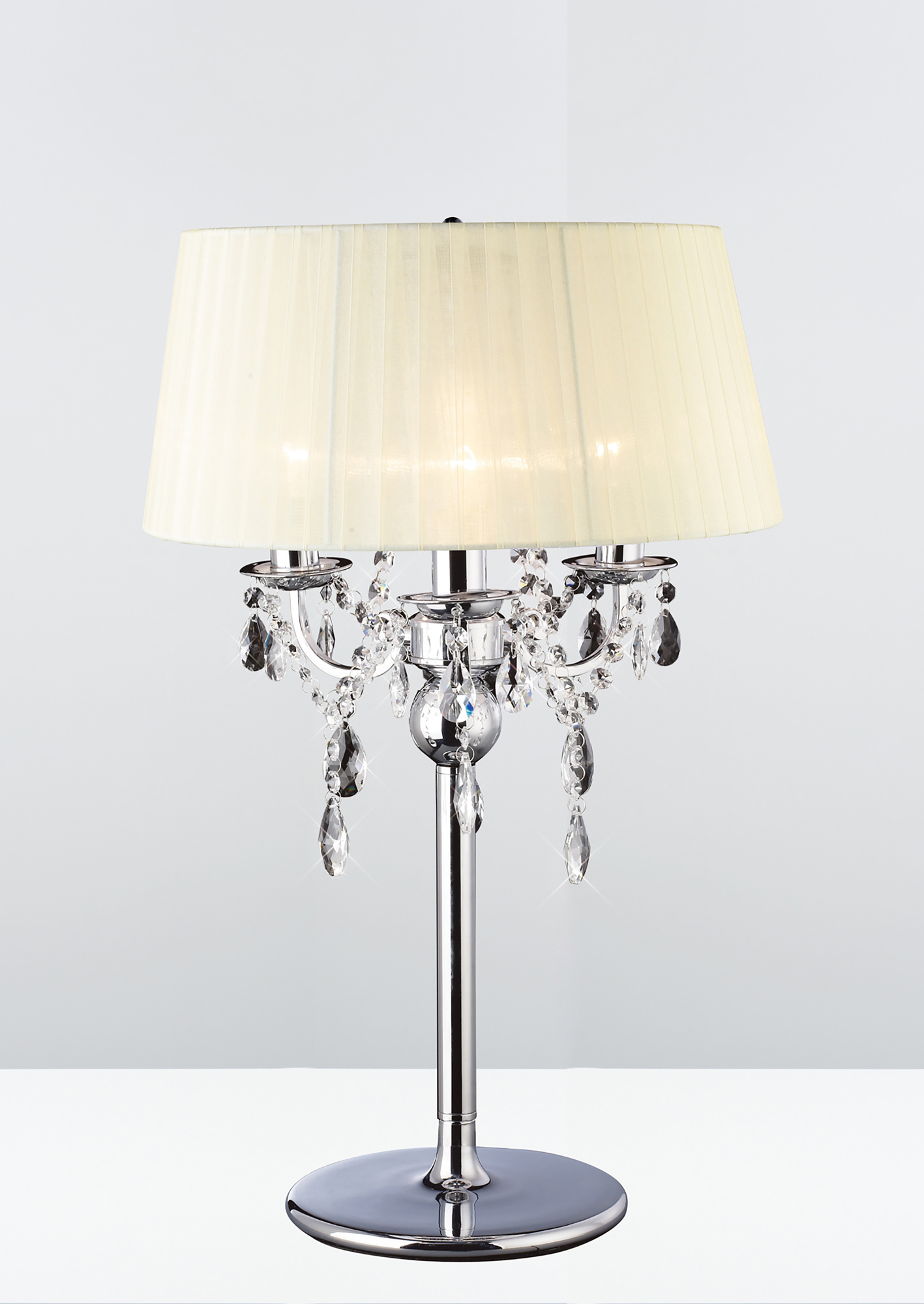 Crystal lamp best sale shade table lamp